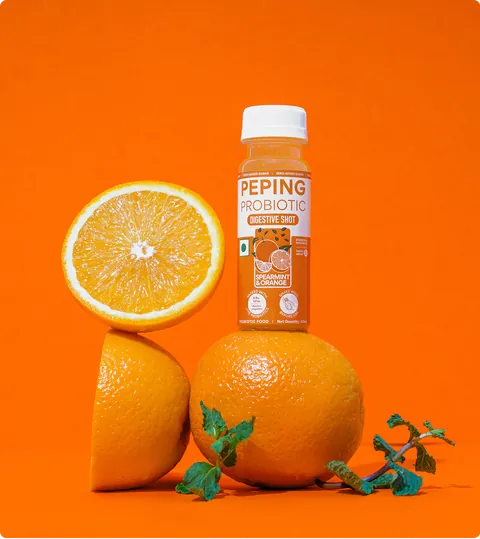 Peping Probiotic Shot Spearmint Orange, 60 ml shot
