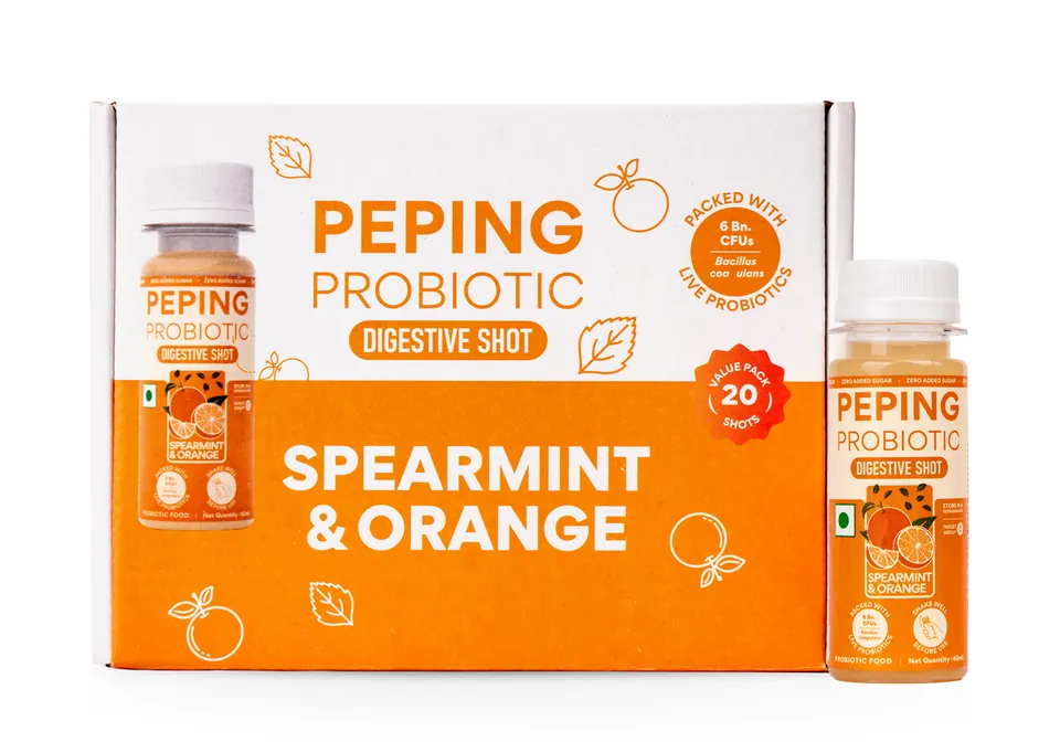 Pack of 20 shots, box and bottle