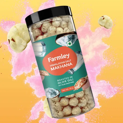 Farmley Himalayan Salt Makhana, Roasted in Olive Oil