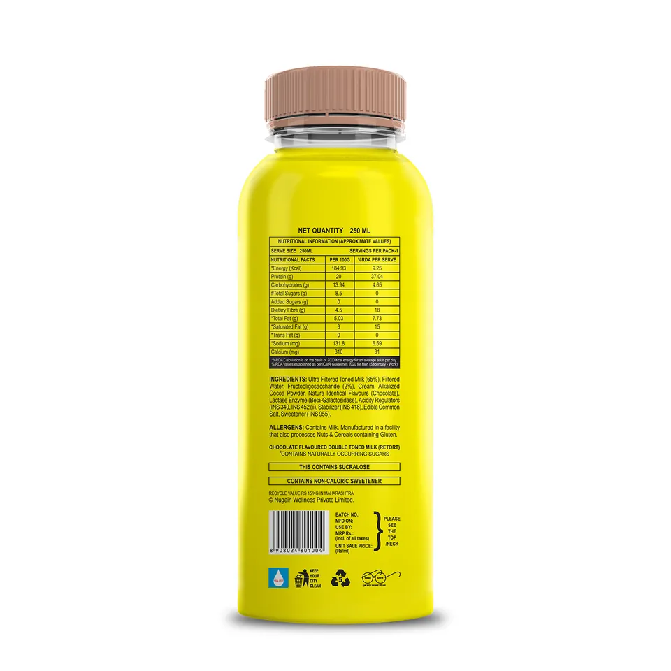 Bottle, back label