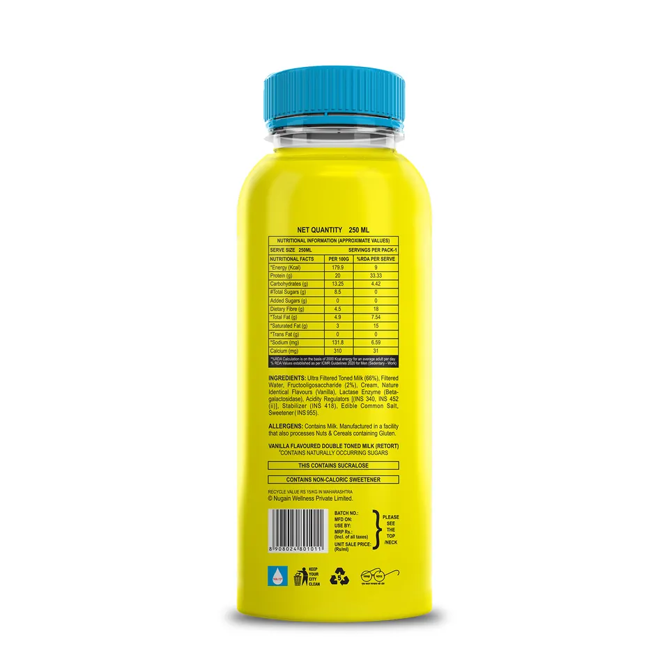 Bottle, back label